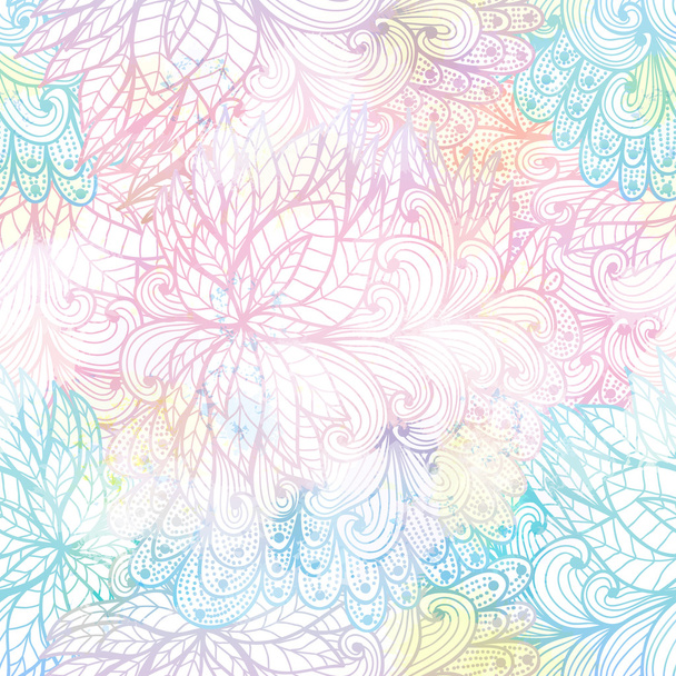 Seamless floral grunge  blue and pink gradient pattern. Eps10 - Vektori, kuva