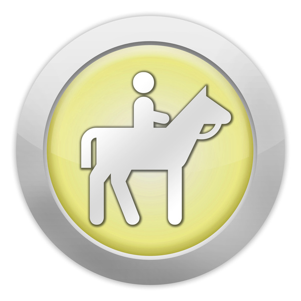 pictogram, knop, pictogram paard trail - Foto, afbeelding