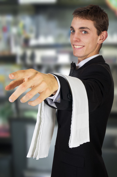 Young waiter in uniform - Zdjęcie, obraz