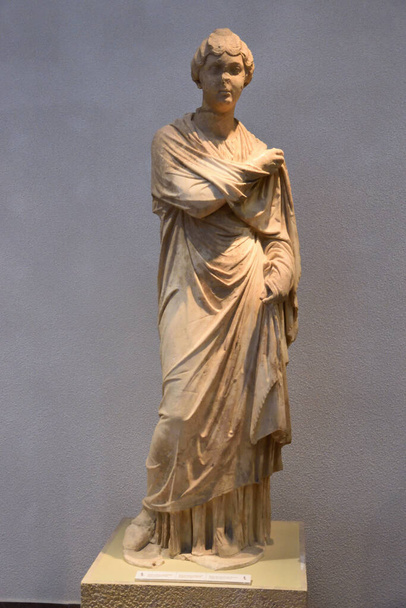 Vista de los principales monumentos y sitios de Grecia. Ruinas de Olympia. Museo Arqueologico de Olimpia megye - Fotó, kép