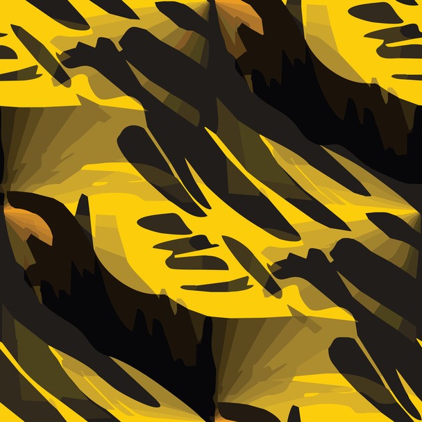 nahtlose gelbe, schwarze Textur (Folge 8) - Vektor, Bild