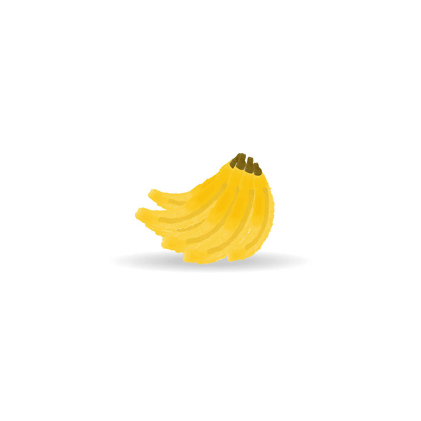 izolované kreslené kreslené banány vektorové ilustrace. banány klip pro blahopřání, výročí, web bannery, sociální a tisková média - Vektor, obrázek