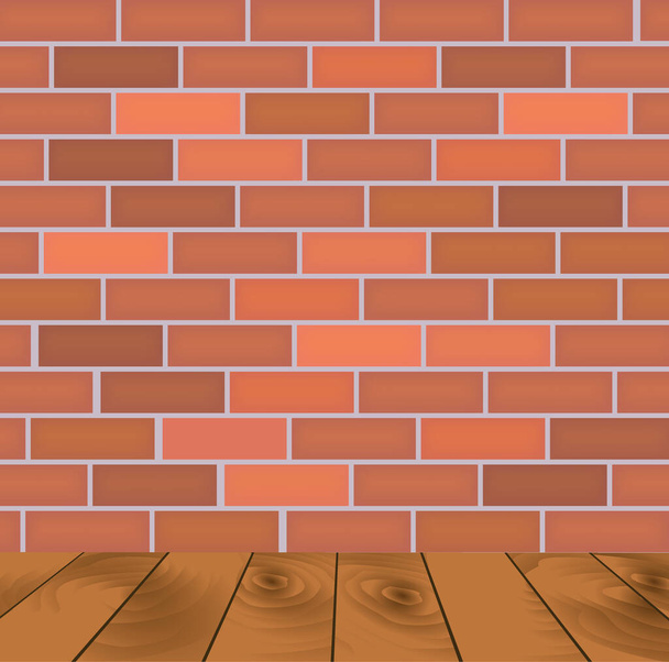 Brick wall background. vector illustration - Vector, Image