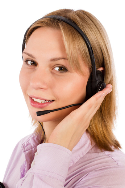 Portrait of a female customer service - Photo, Image