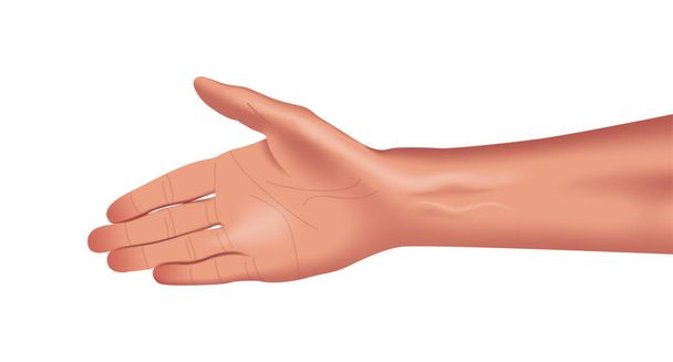 Векторная рука в градиентном стиле - Вектор,изображение