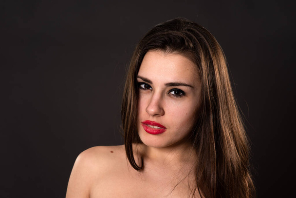 Closeup portrait of sensual woman - Fotografie, Obrázek