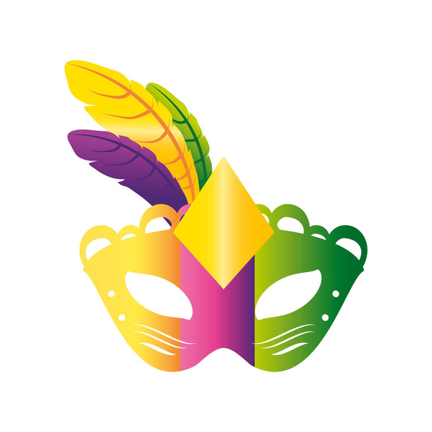 mardi gras karneval maska tajemství ozdoby oslava - Vektor, obrázek