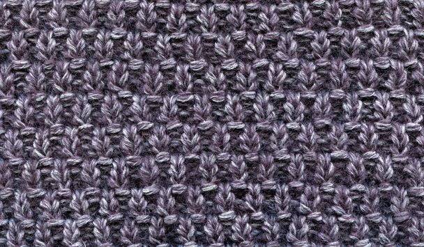 motif simple en tissu de laine tricoté, tricot. fond chaleureux et confortable - Photo, image