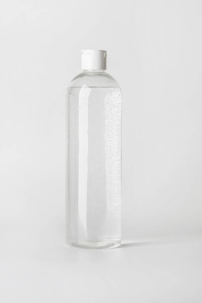 Micellar water bottle on a light background.. - Photo, image