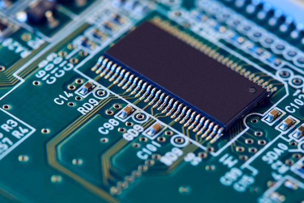 Electronic circuit board close up. - 写真・画像