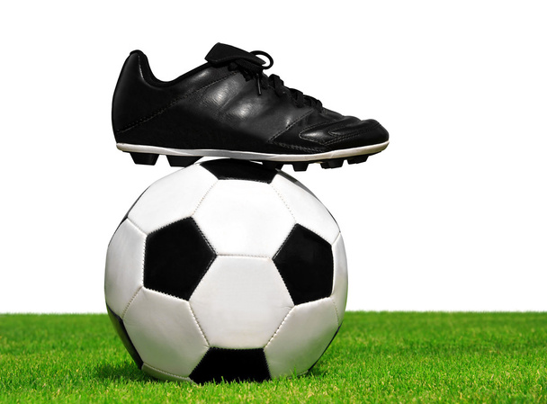 Soccer ball and shoes - Φωτογραφία, εικόνα