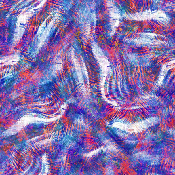 シームレスな夏のbohoはプリントを洗った。グランジライト水彩コラージュのテクスチャの背景。ビーチウェアパターン繊維生地。ピンク色のパステルブラーアップグリッチ｜print  - 写真・画像