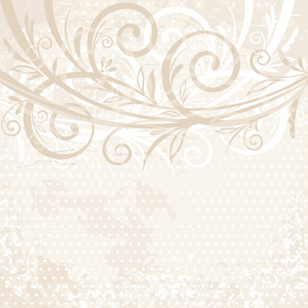 Hand-drawing floral background. - Vector, Image