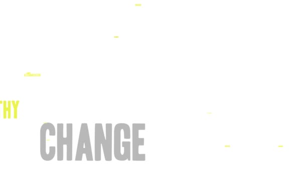 Change animated word cloud on a white background. - Footage, Video