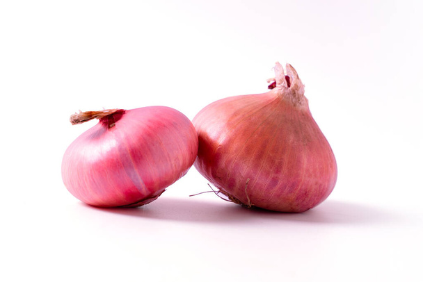 red red onion isolated on white background - Fotografie, Obrázek