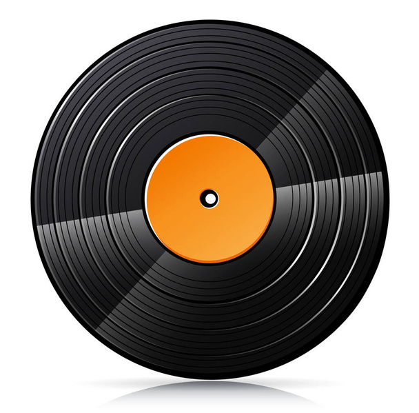 Vector illustration of vinyl record isolated design - Vector, Image