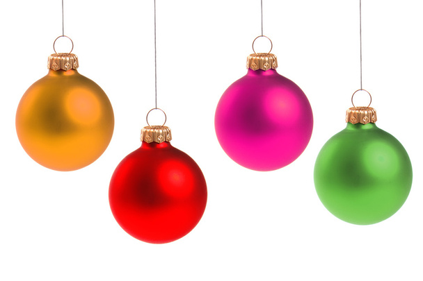 Bolas de Navidad coloridas
 - Foto, Imagen
