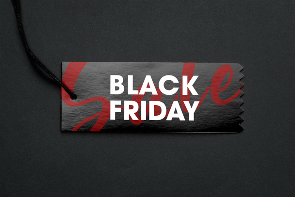Sale Tag mit Black-Friday-Kampagne. - Foto, Bild