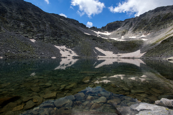 Montagna di Rila, lago di Ledenoto (ghiaccio) e picco di Musala
 - Foto, immagini