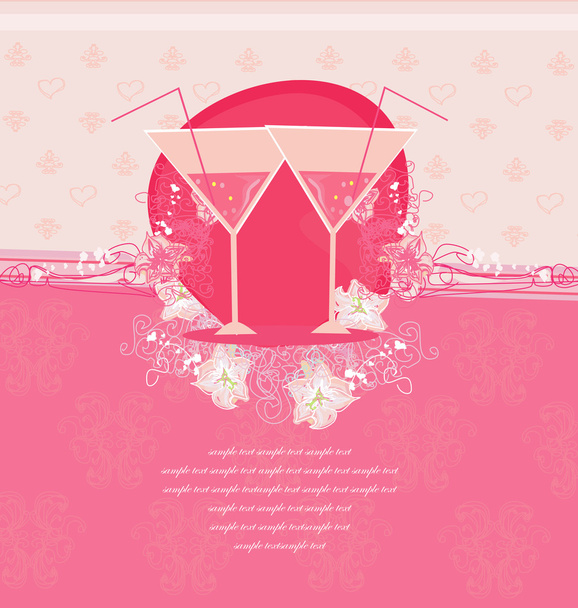 Invitation To Birthday Cocktail Party  - Vector, Image