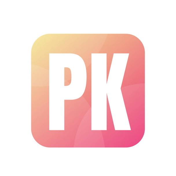 PK Lettera Logo Design con stile semplice - Vettoriali, immagini