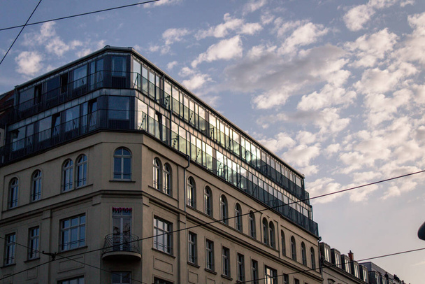 Berlín, Německo, 17. července 2019, výstavba nových obytných a bytových domů v okolí Berlína - Fotografie, Obrázek