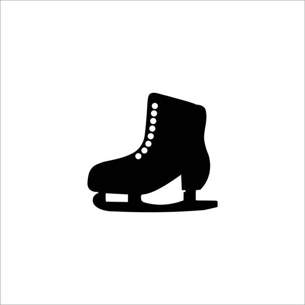 Winter sports skates vector icons - Vector, Image