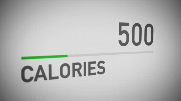 Counter Tallies Nombre de calories - Séquence, vidéo