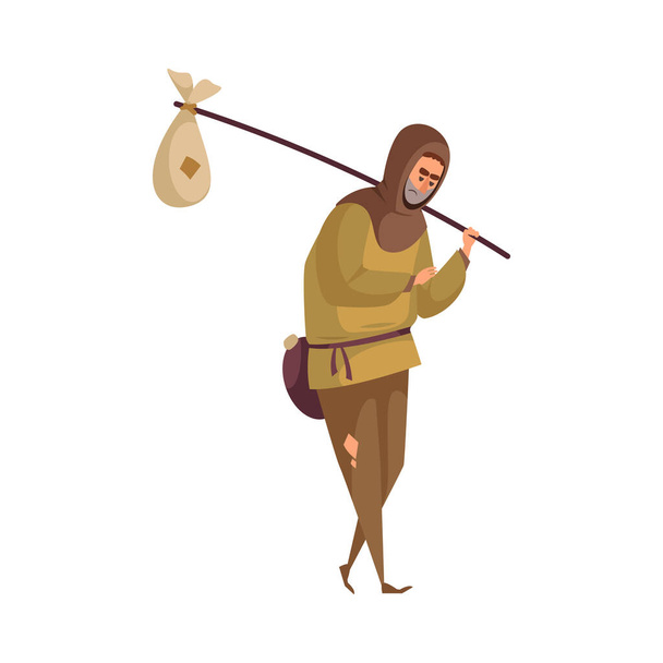 Homem medieval dos desenhos animados - Vetor, Imagem