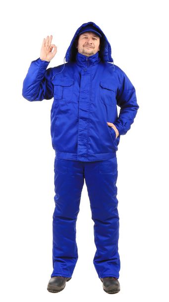 Man in blue jacket. - Foto, imagen