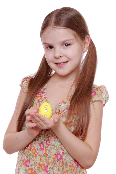 Girl with Easter egg - Valokuva, kuva