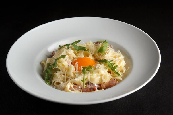 těstoviny carbonara, špagety carbonara, těstoviny - Fotografie, Obrázek