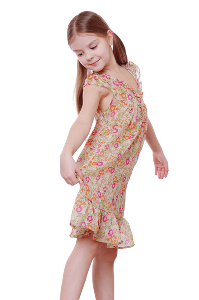 Girl wearing summer dress - Zdjęcie, obraz