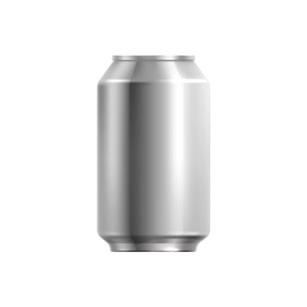 Bier Kan Realistische Samenstelling - Vector, afbeelding