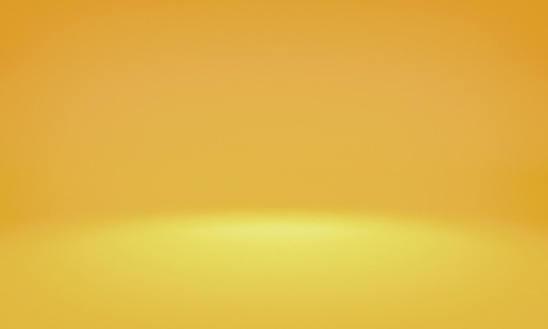 Set light photography studio, yellow background. - Photo, Image