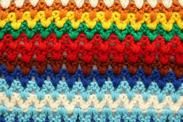 Knitted multicolored background - 写真・画像