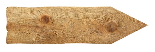 lähikuva puinen nuoli merkki tausta valkoisella taustalla - Valokuva, kuva