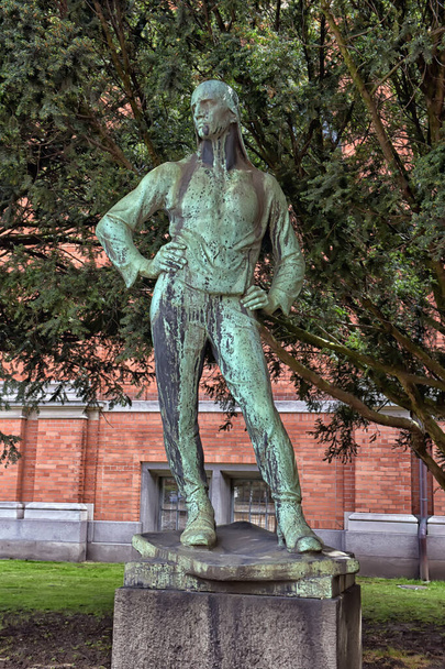 Copenhagen, Denmark. 07-05-2016 The statue in front of the Ny Carlsberg Glyptotek, an art museum in Copenhagen, Denmark. - Foto, afbeelding