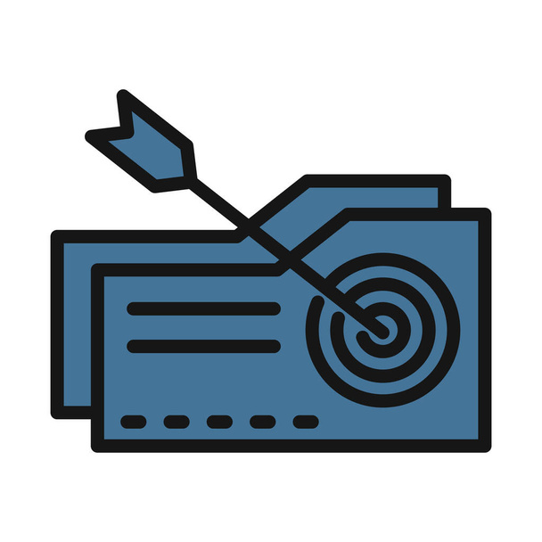 Data target, focus line isolated vector icon can be easily modified and edit - Vector, Image