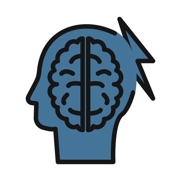 Mind raising, Creative mind line isolated vector icon can be easily modified and edit - Vector, Image