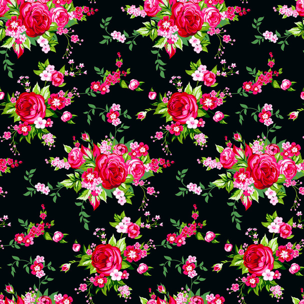 Seamless vintage pattern with - Vector, afbeelding
