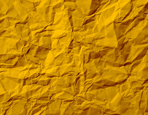 Gold Crumpled Paper Texture - Photo, Image