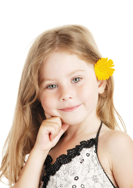 Girl with flower - Photo, Image