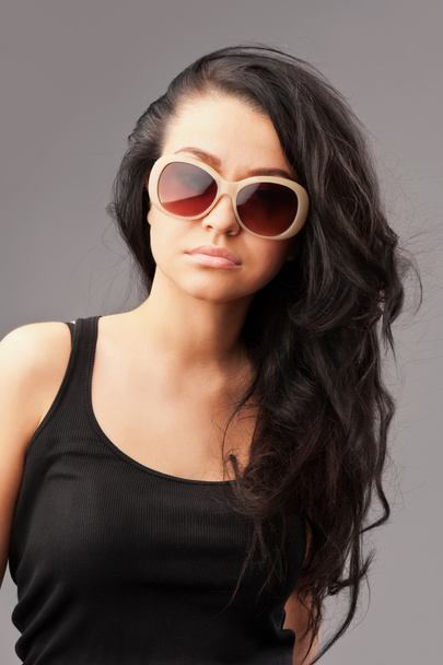 Girl in sunglasses - Фото, изображение