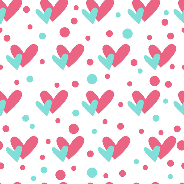 valentine cartoon peppermint bow seamless pattern - Vektor, Bild