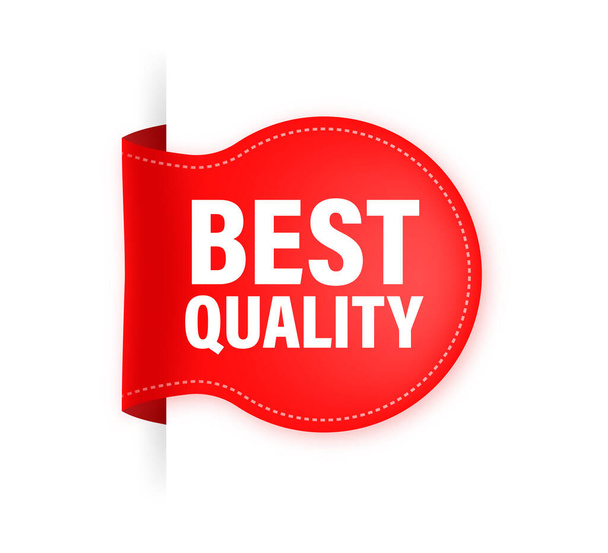 Best quality red ribbon, great design for any purposes. Premium quality. Vector icon. Business icon. - Vektör, Görsel