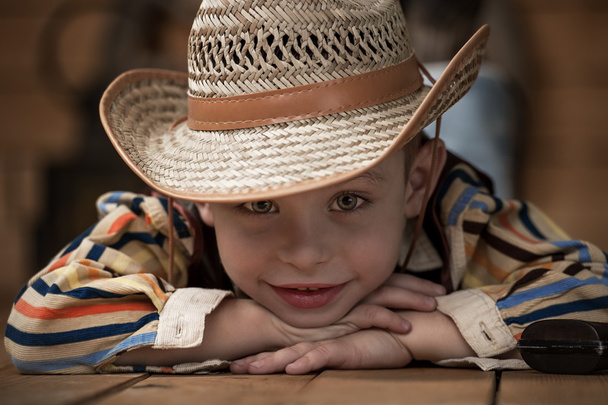 Little cowboy - Фото, изображение