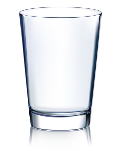 Empty glass non transparent. Vector illustration - Vector, Image