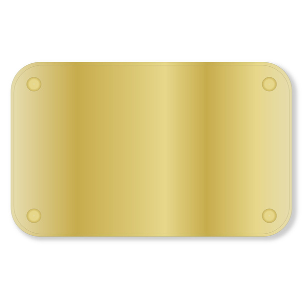 Placa dourada
 - Foto, Imagem