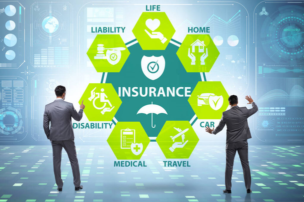 Concepto de diversos tipos de seguros - Foto, imagen